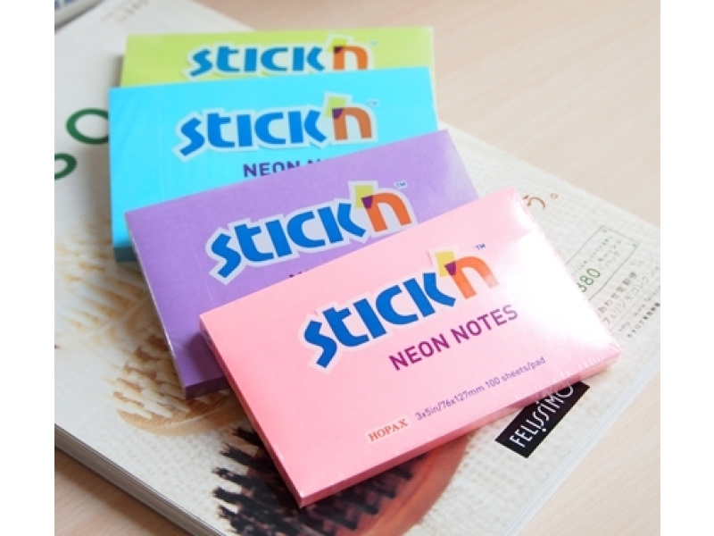 Märkmepaber StickN 21168 76x127mm 100L neoon oranz — изображение 4
