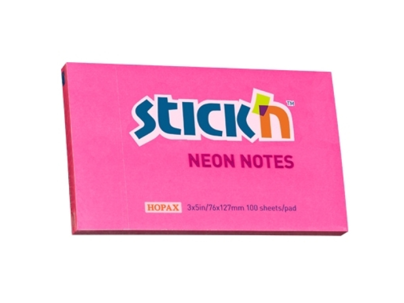 Märkmepaber StickN 21169 76x127mm 100L neoon magenta