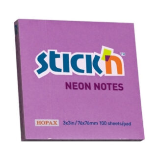 Märkmepaber StickN 21210 76x76mm 100L neoon lilla