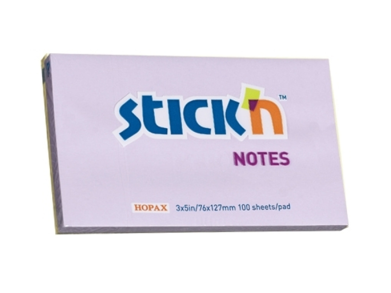 Märkmepaber StickN 21405 76x127mm 100L lilla