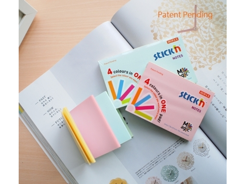 Märkmepaber StickN 21574 Magic pads 76x76mm 4x25L pastell assortii - Pilt 2