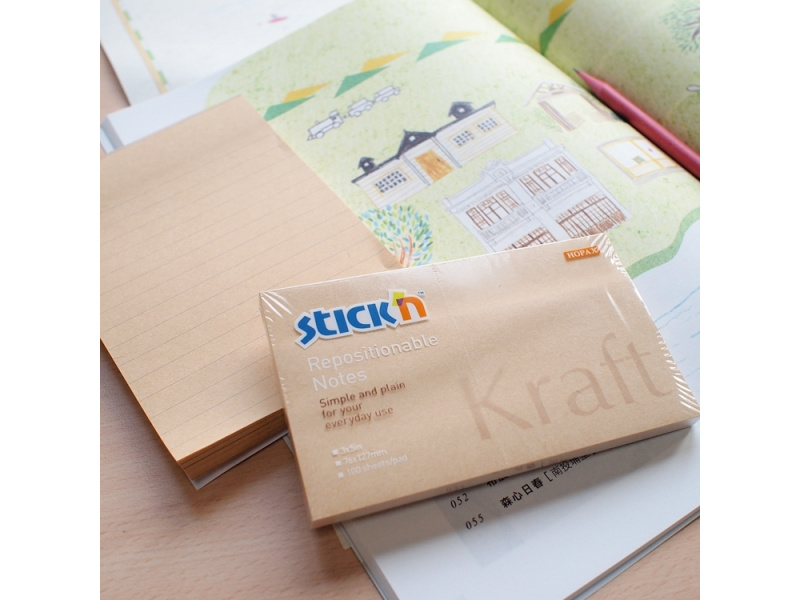 Märkmepaber StickN 21640 76x127mm 100L kraft - Pilt 2