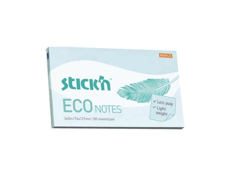 Märkmepaber StickN 21751 Eco 76x127mm sinine
