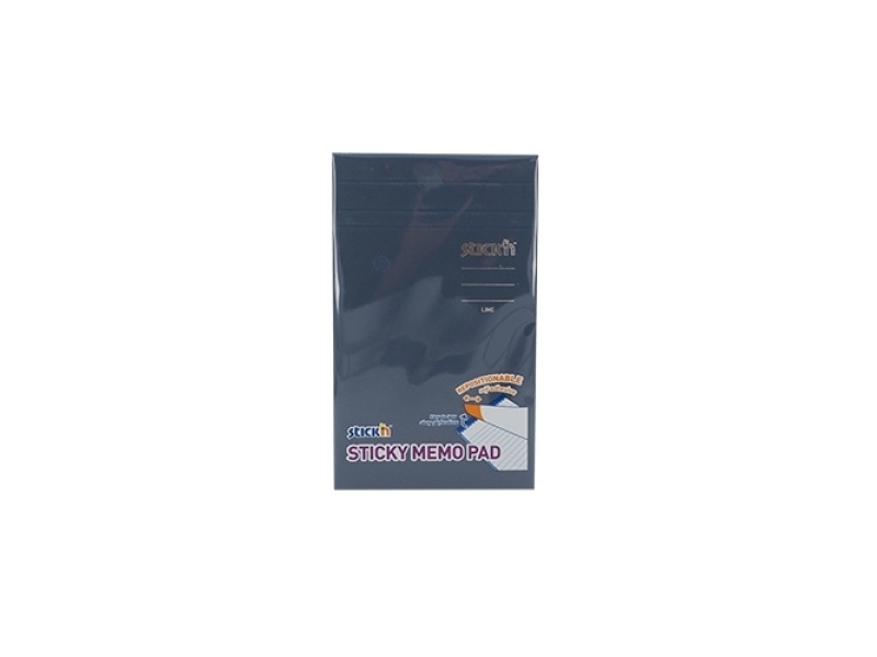 Märkmepaber StickN 21850 190.5x114mm 50L kollane jooneline