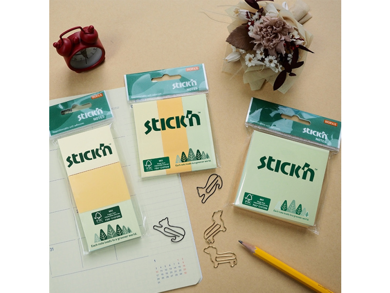Märkmepaber StickN 21885 FSC 38x51mm 3x100L pastell assortii - Pilt 3