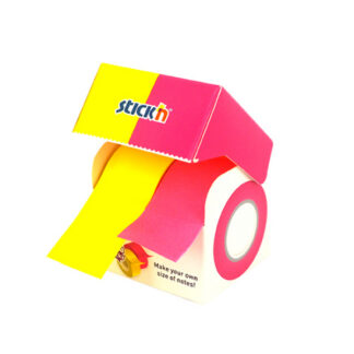 Märkmepaber StickN 21906 rullis 50mmx10m neon kollane ja neon magenta