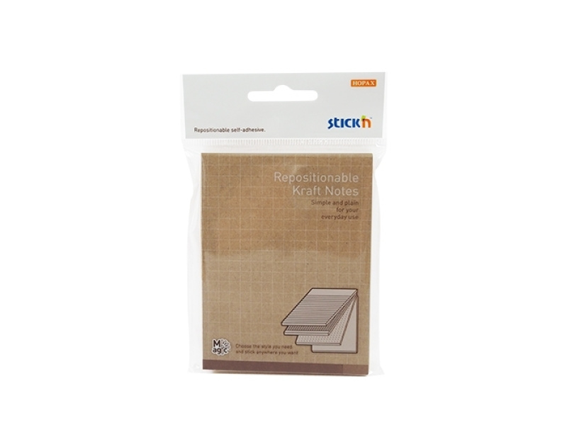 Märkmepaber StickN Kraft Magic pads 102x76mm 80Lx4 värvi