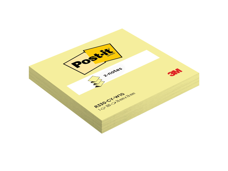 Märkmepaber-Z 3M Post-it 76x76mm kollane