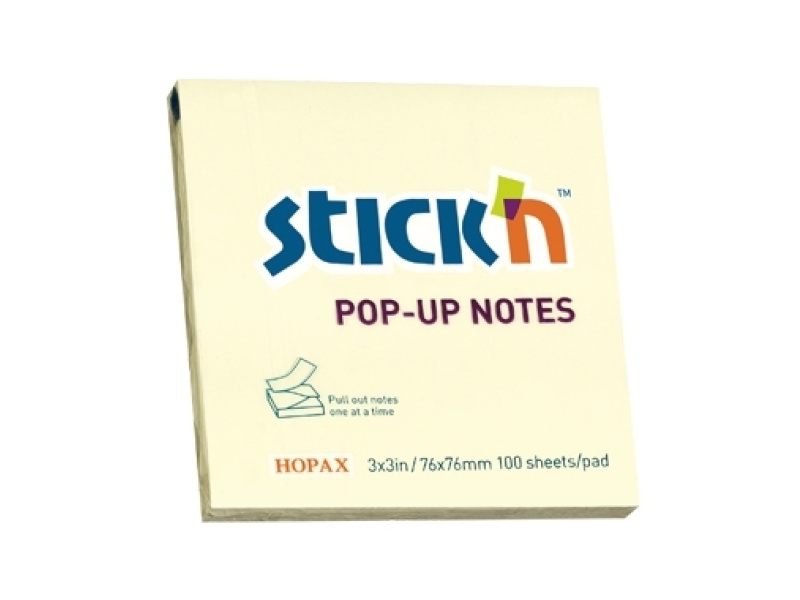 Märkmepaber-Z StickN 21395 76x76mm 100L kollane