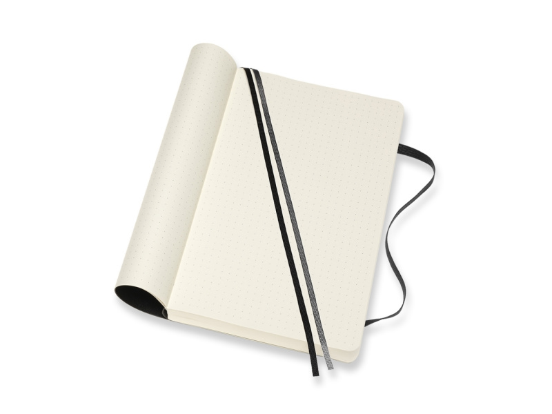 Märkmik Moleskine 13x21cm, täpiline, pehmed kaaned, must - Pilt 3