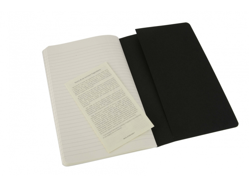 Märkmik Moleskine Cahier 13x21cm, jooneline, pehmed kaaned, must - Pilt 2