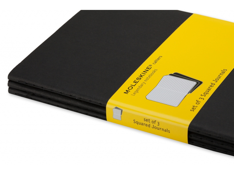 Märkmik Moleskine Cahier 13x21cm, ruuduline, pehmed kaaned, must - Pilt 2