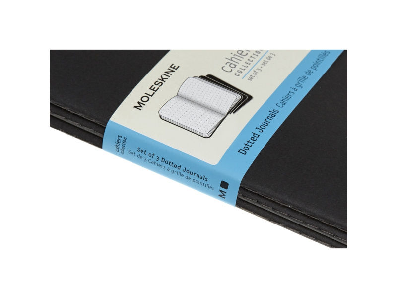 Märkmik Moleskine Cahier 13x21cm, täpiline, pehmed kaaned, must - Pilt 2