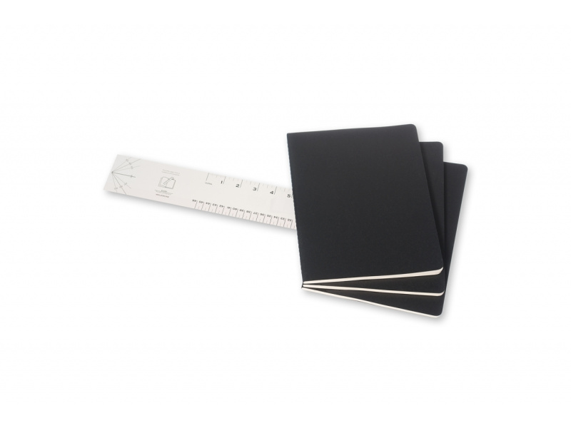 Märkmik Moleskine Cahier 19x25cm, ruuduline, pehmed kaaned, must - Pilt 5