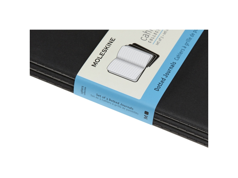 Märkmik Moleskine Cahier 19x25cm, täpiline, pehmed kaaned, must - Pilt 2