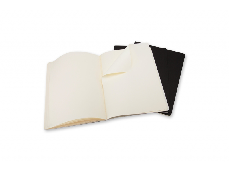 Märkmik Moleskine Cahier 19x25cm, valge, pehmed kaaned, must - Pilt 3