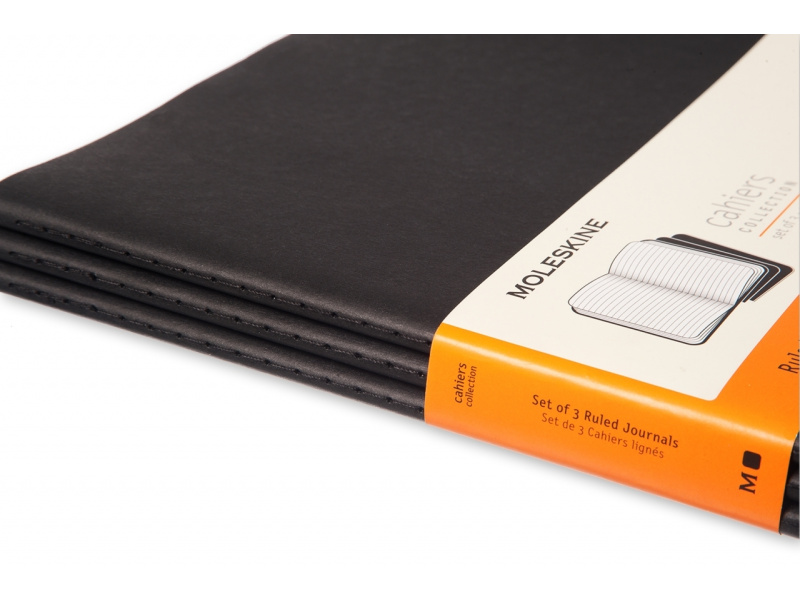 Märkmik Moleskine Cahier 21x30cm, jooneline, pehmed kaaned, must - Pilt 2