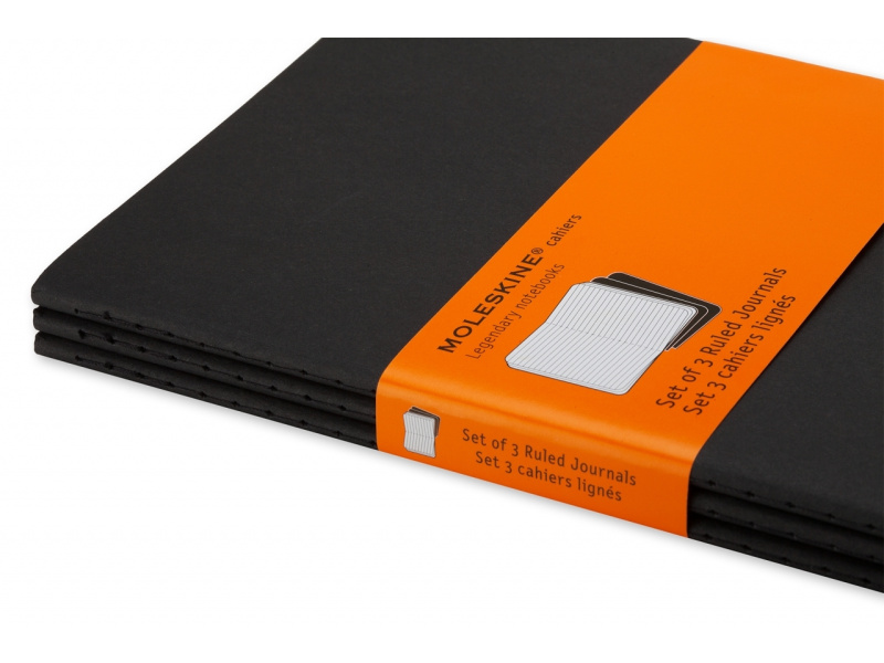 Märkmik Moleskine Cahier 9x14cm, jooneline, pehmed kaaned, must - Pilt 2
