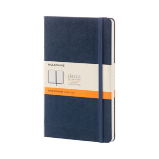 Märkmik Moleskine Classic 13x21cm, jooneline, kõvad kaaned, sinine