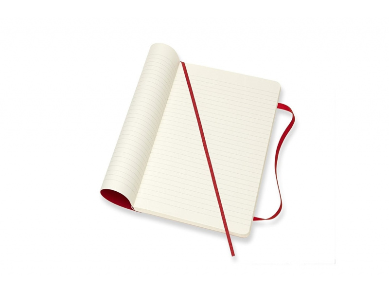 Märkmik Moleskine Classic 13x21cm, jooneline, pehmed kaaned, punane - Pilt 2