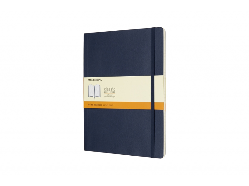 Märkmik Moleskine Classic 13x21cm, jooneline, pehmed kaaned, sinine