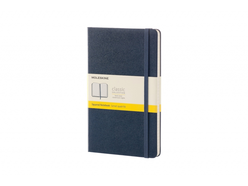 Märkmik Moleskine Classic 13x21cm, ruuduline, kõvad kaaned, sinine