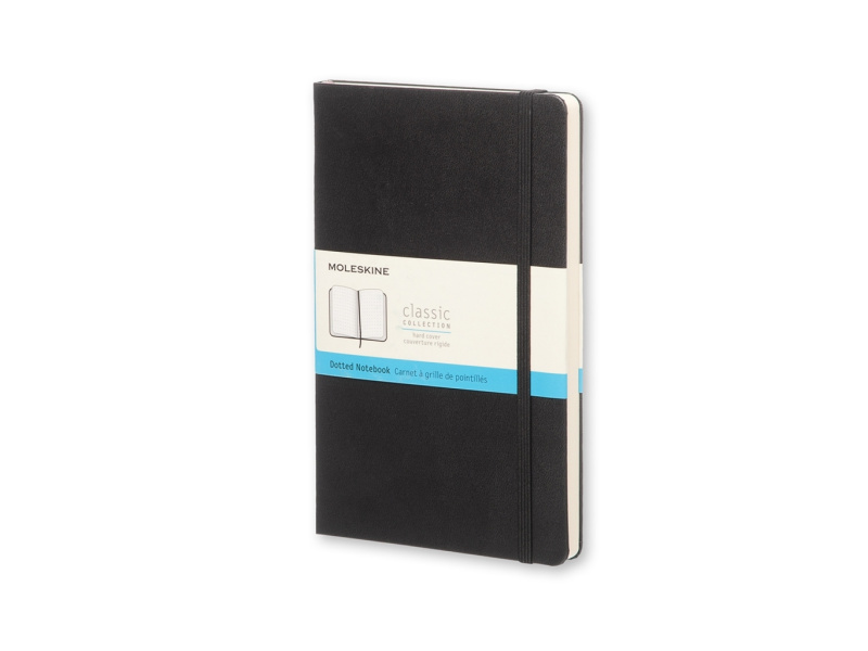 Märkmik Moleskine Classic 13x21cm, täpiline sisu, pehmed kaaned, must