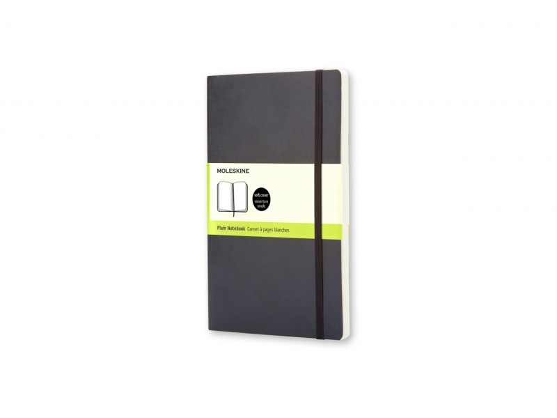 Märkmik Moleskine Classic 13x21cm, valge, pehmed kaaned, must