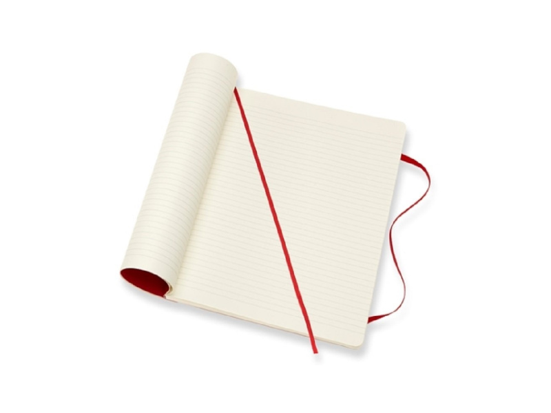 Märkmik Moleskine Classic 19x25cm, jooneline, pehmed kaaned, punane - Pilt 2
