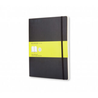 Märkmik Moleskine Classic 19x25cm, valge, pehmed kaaned, must