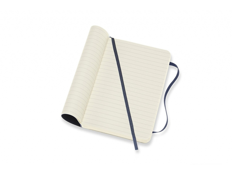 Märkmik Moleskine Classic 9x14cm, jooneline, pehmed kaaned, sinine - Pilt 2