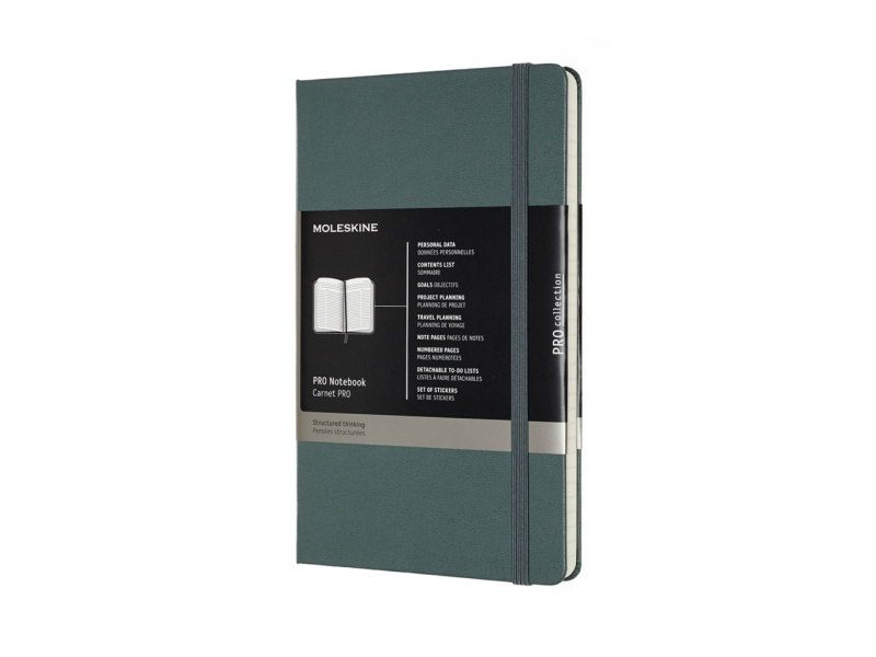 Märkmik Moleskine Professional 13x21cm roheline