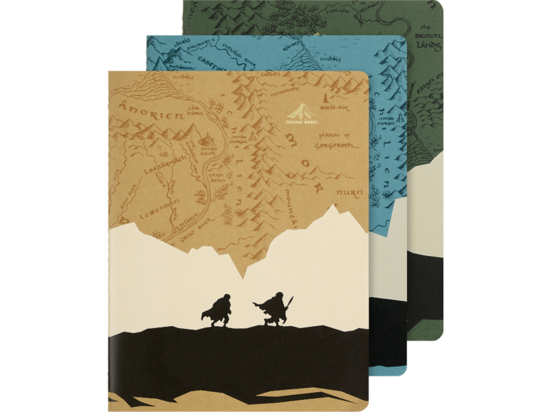 Märkmik Moleskine Sõrmuste Isand, XL 19x25 jooneline 3 tk komplekt