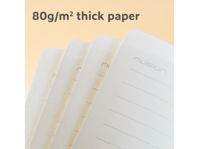 Märkmik Nusign A5/120L, PU-kaaned, joon/ruut roosa - Pilt 3