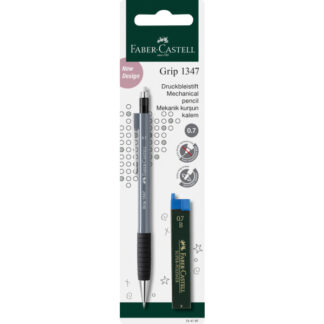 Mehaaniline harilik pliiats Faber-Castell Grip 1347 roheline 0,7mm +söed blistris