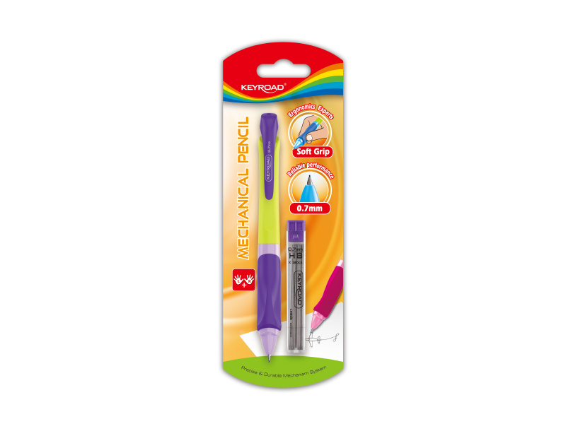 Mehaaniline harilik pliiats Keyroad Easy Writter 0.7mm + söed