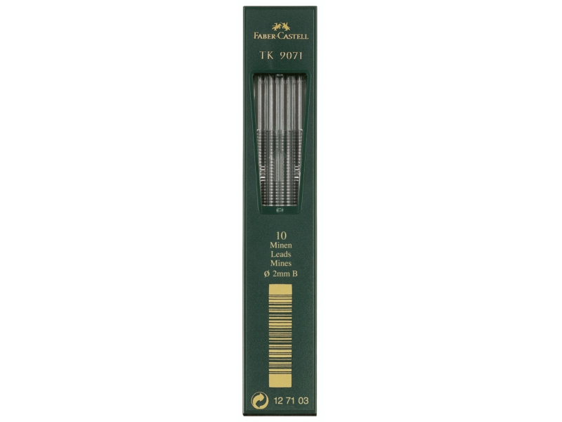 Mehaanilise pliiatsi söed Faber-Castell TK 9071 Ø 2,0mm 10tk 3B