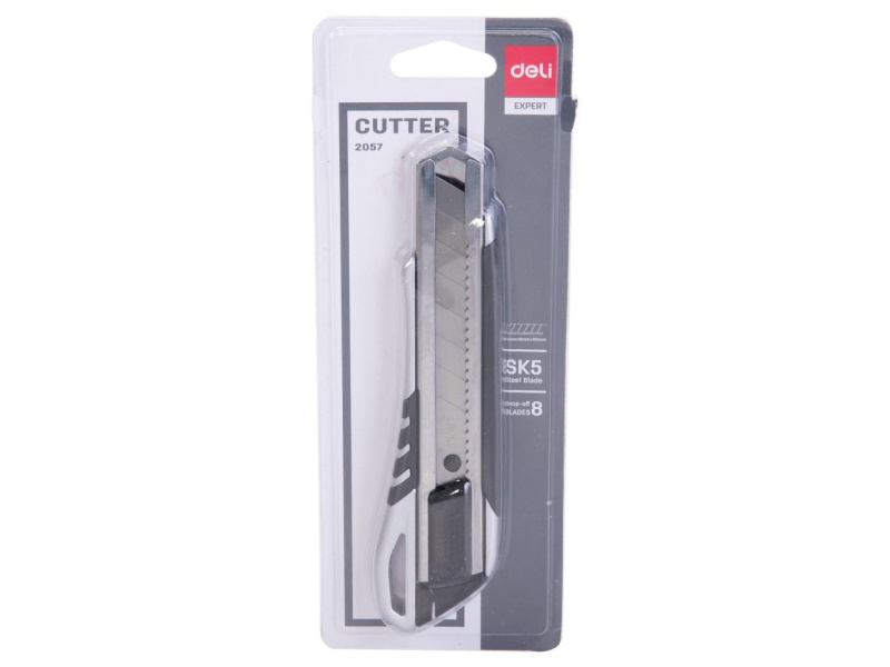 Nuga DELI 18mm kummiga, metall - Pilt 2