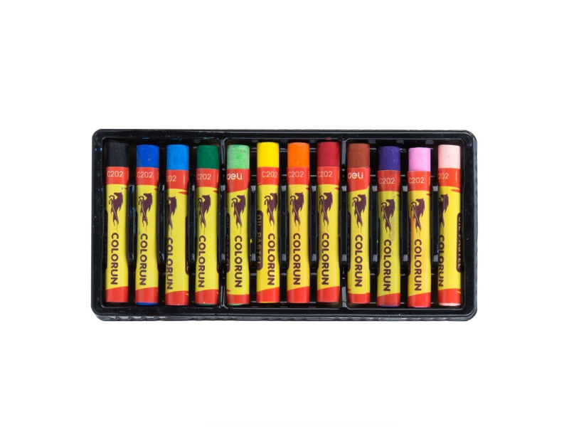 Õlipastellid ColoRun DELI 12-värvi - Pilt 2