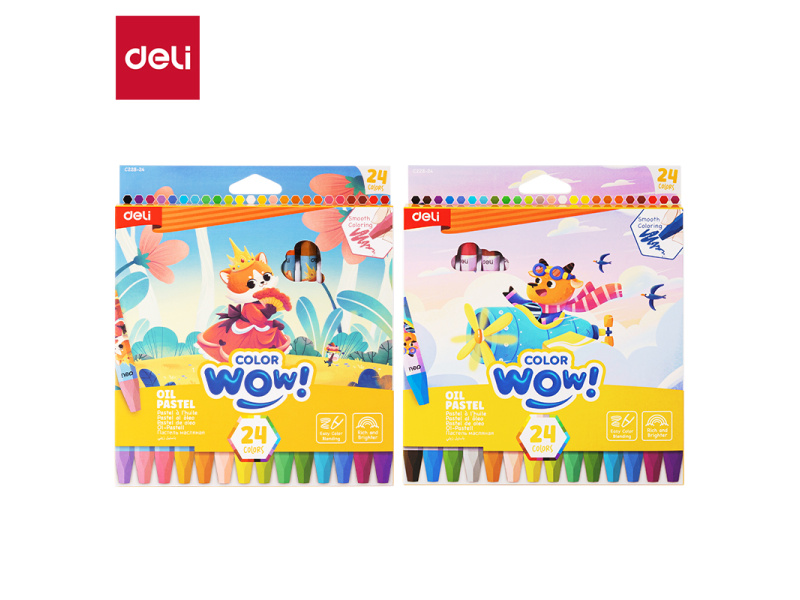 Õlipastellid DELI ColorWow 24 värvi