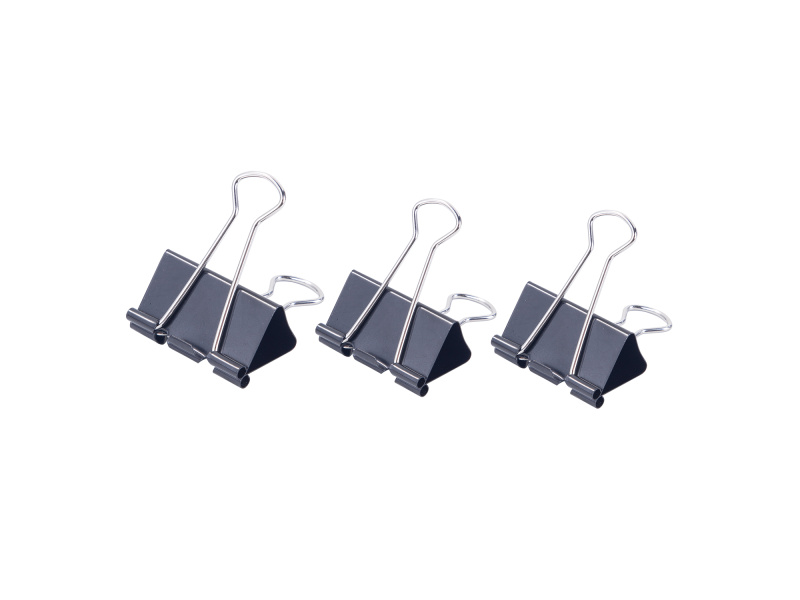 Paberiklamber DELI 41mm 12tk/pk must - Pilt 5