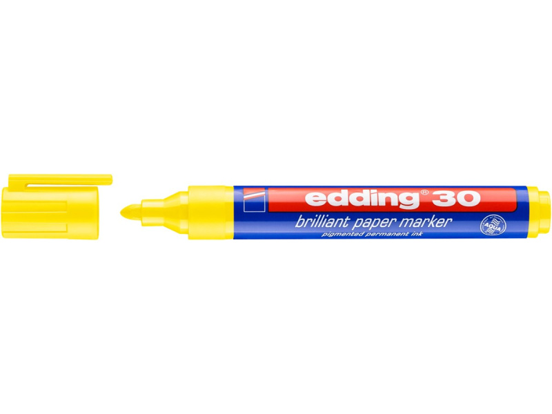 Paberimarker Edding 30 kollane, 1.5-3mm - Image 3