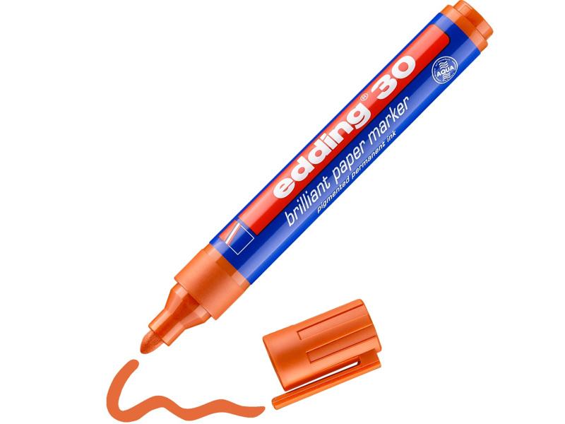 Paberimarker Edding 30 oranž, 1.5-3mm
