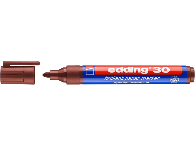 Paberimarker Edding 30 pruun, 1.5-3mm - Image 3