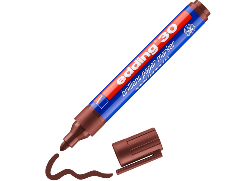 Paberimarker Edding 30 pruun, 1.5-3mm