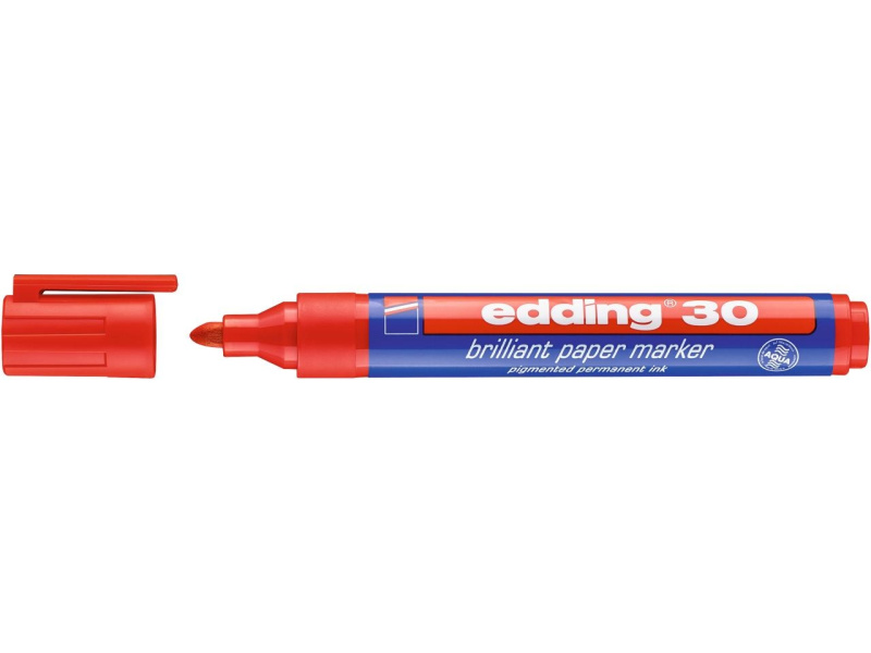 Paberimarker Edding 30 punane, 1.5-3mm