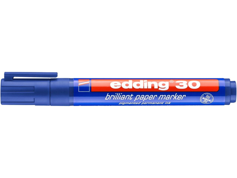 Paberimarker Edding 30 sinine, 1.5-3mm - Image 2