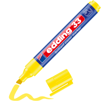 Paberimarker Edding 33, 1-5mm kollane