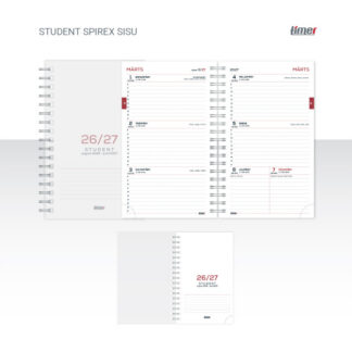 Päevik Timer Student Spirex sisu
