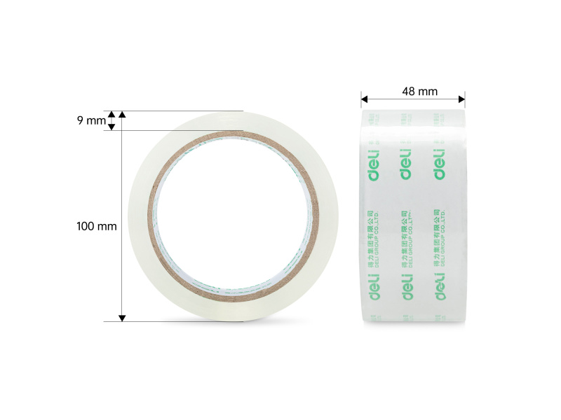 Pakketeip DELI 48mmx54m 50mic läbipaistev - Pilt 2